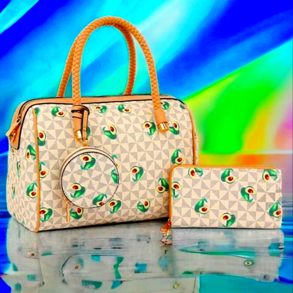 3PC Designer Satchel Handbag Collection